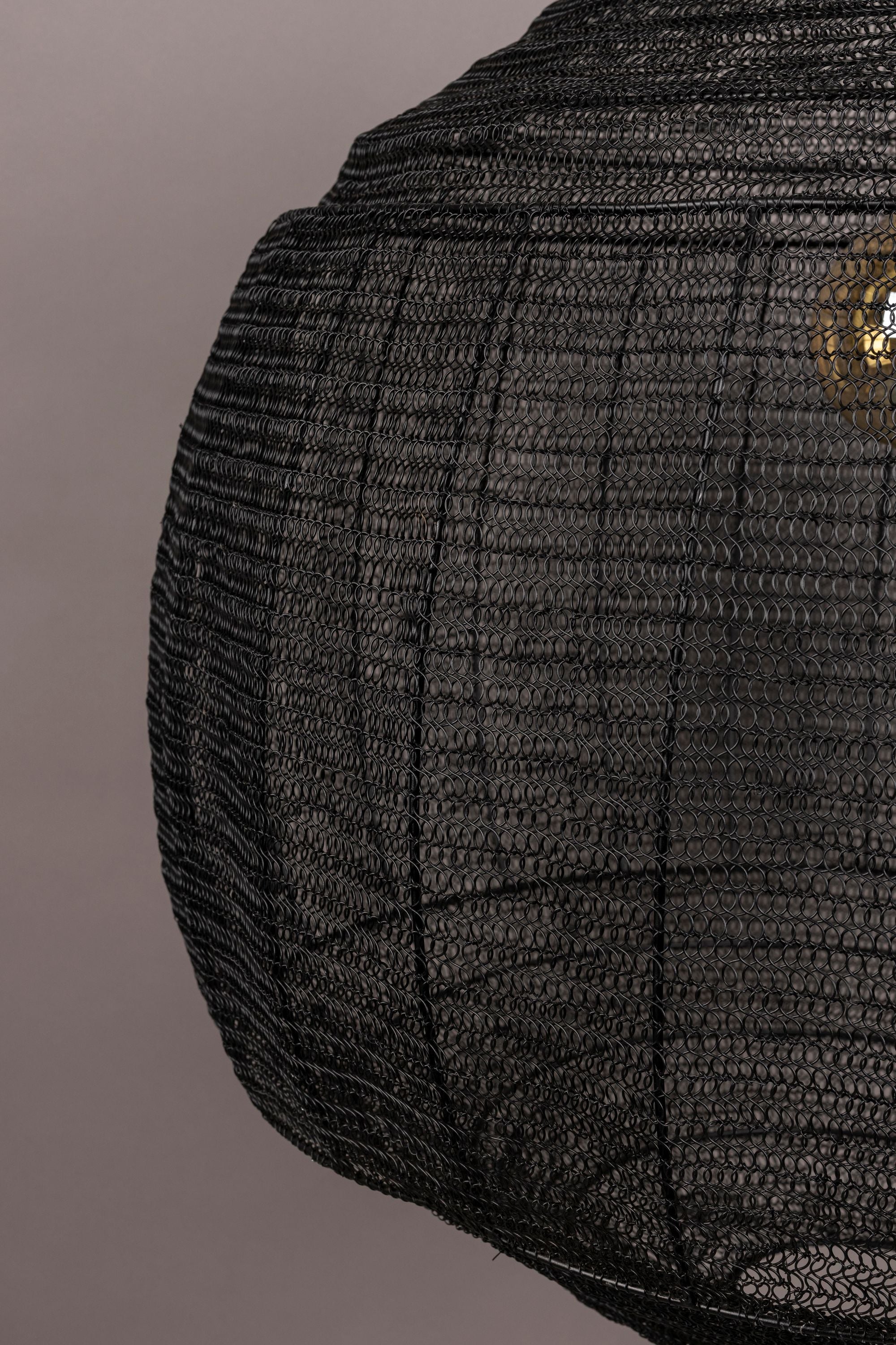 Dutchbone Meezan Black Metal Weave Pendant Light XL